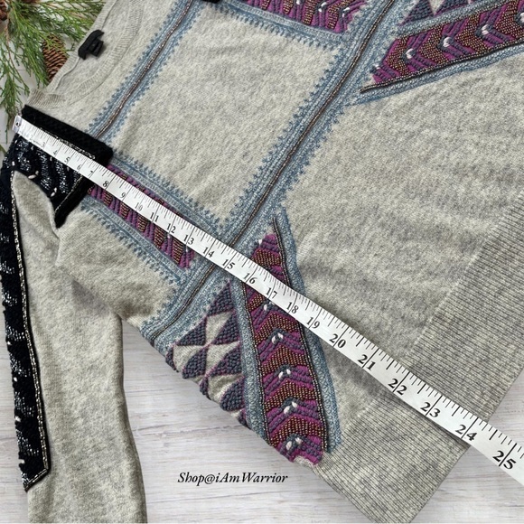 J.Crew Collection hand embroidered/beaded crewneck sweater *shop@iamwarrior - Picture 9 of 14